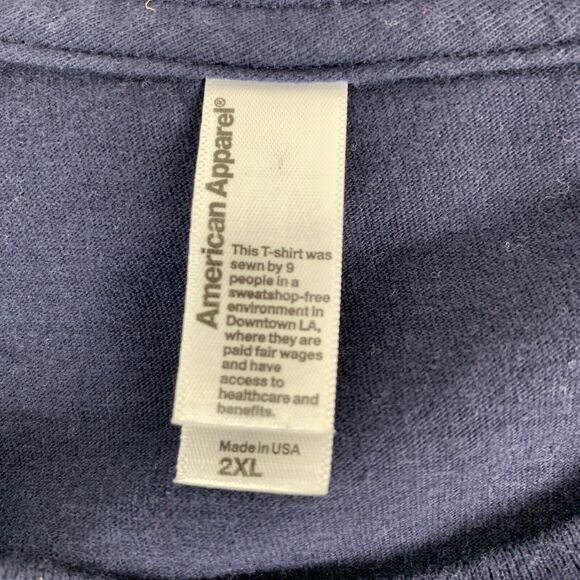 U.S. Navy T Shirt Size 2XL  United States Chief USA Navy Blue USN Semper Fortis - Picture 8 of 10